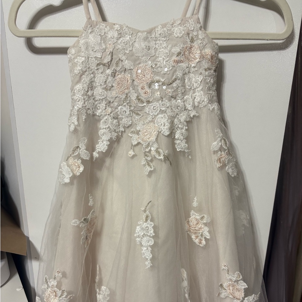David’s Bridal flower girl dress